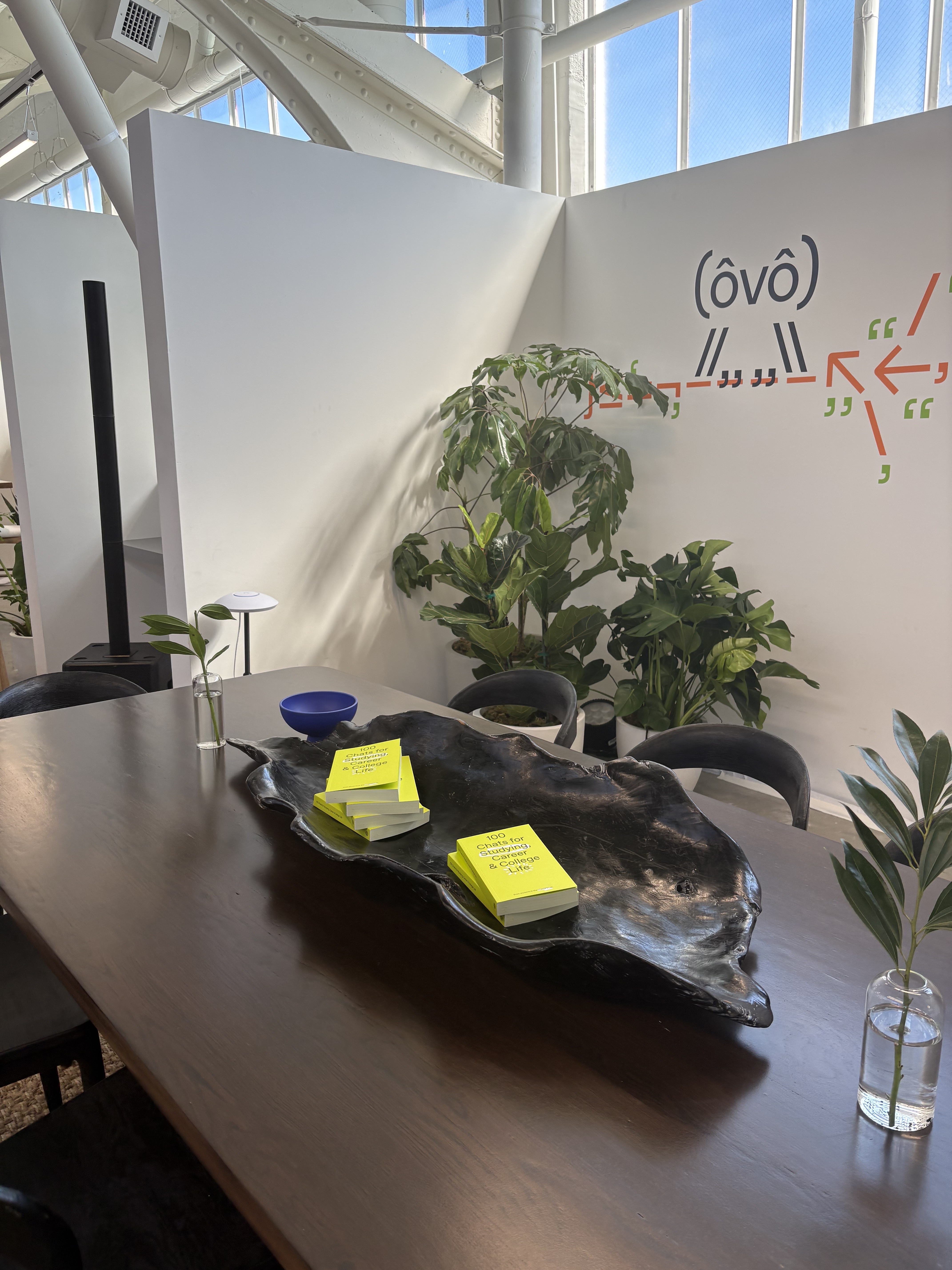 100 Chats for Studying, Career & College Life displayed at the venue